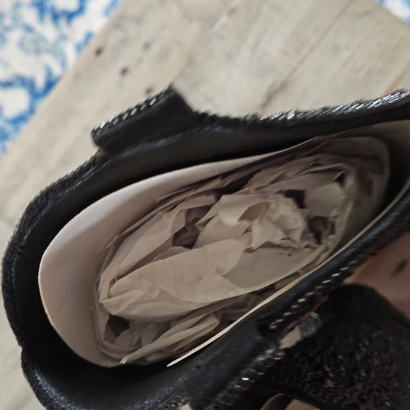 Sparkling Black Heeled Boots for Women - Picture 5 of 17